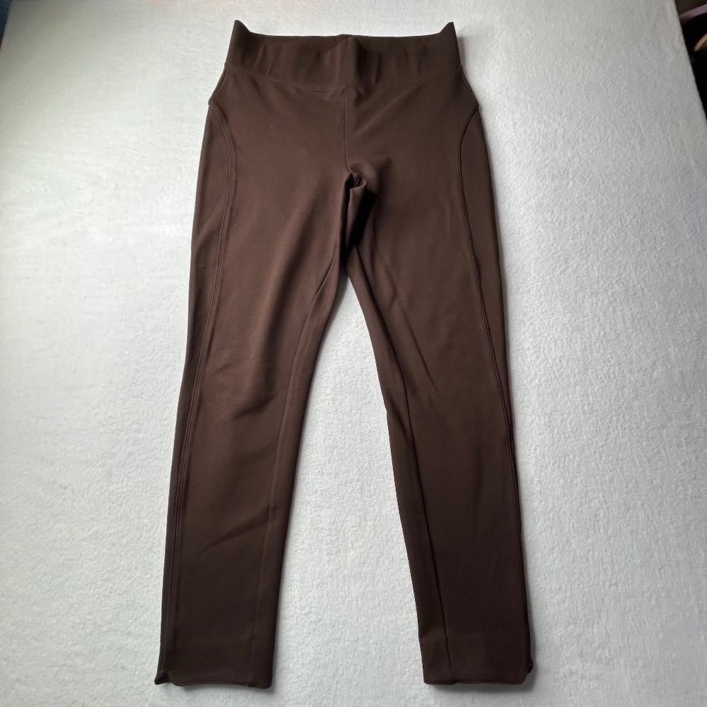 Seven7 Women Legging Yoga Workout Athletic Large Comfort Brown High Rise
